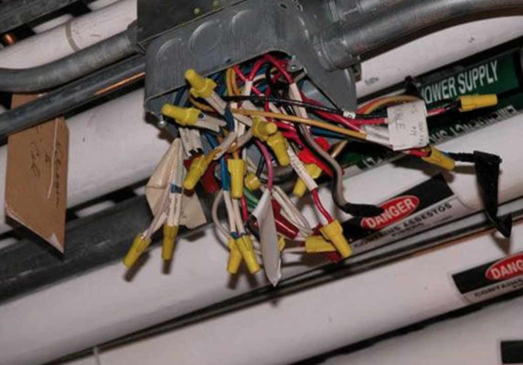 Overcharged electrical junction box
