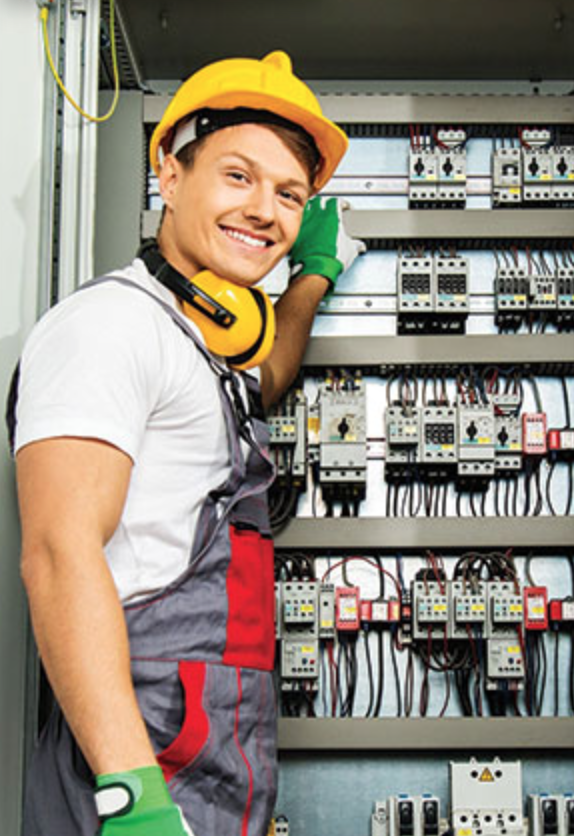 Photo of an electrician